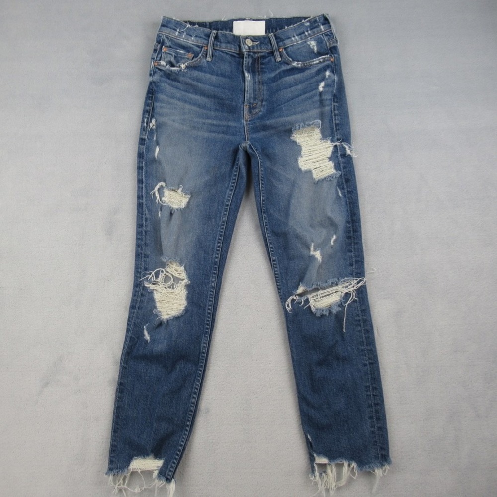 Mother The Sinner Superior Jeans Ice Cream You Scream Distressed Blue 24
